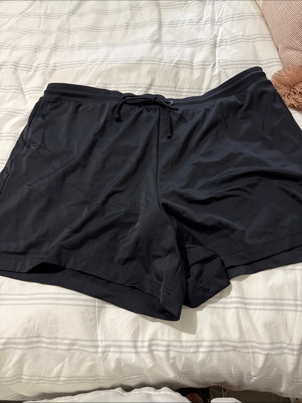 L.L. Bean Black Swim Coverup Shorts